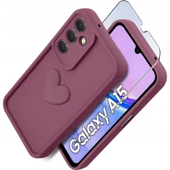 Pouzdro na mobilní telefon Zadní Kryt KrainaGSM pro Samsung, Galaxy A15 5G, červený