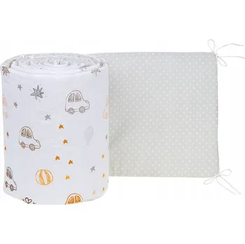 Prostěradlo OBOUSTRANNÝ CHRÁNIČ DO POSTÝLKY NA PŘÍČKY 180x30cm BABYMAM