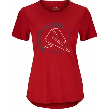 Dámské tričko Active Rebel ACTIVE REBEL Lucia Dám. tričko,Reg. Fit,kul.výst., 100 % PES - 0 - červená - 42