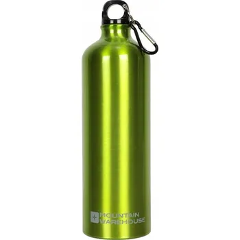 Láhev Mountain Warehouse – hliníková láhev / lahev na pití s karabinou | 1 litr