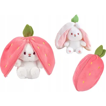 plyšák Plyšová Hračka králík růžový 35 cm látka Bestomi