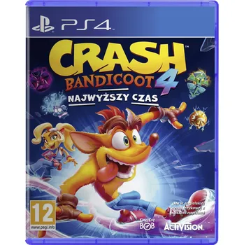 Hra pro PlayStation 4 Crash Bandicoot 4: Najwyższy Czas PlayStation 4 (PS4) krabicová verze