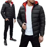 DStreet pánská prošívaná bunda s odepínací kapuce TX4845 velikost 3XL