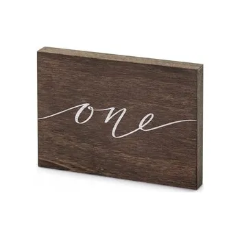Obraz Dřevěné číslo na stůl Jedna, 2x18x12.5 cm