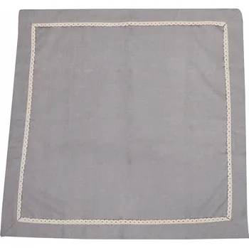 ubrus Běžec na stůl BRAVA 1802 GUIPURE KRAJKA 85X85CM ČTVEREC ŠEDÝ