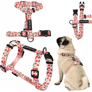Postroj pro psa Postroj pro psa s motivem třešní CHERRY PUP XL