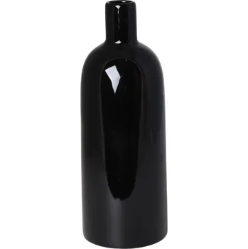 Váza Keramická váza kabelka 27 cm – černá s bílou mašlí