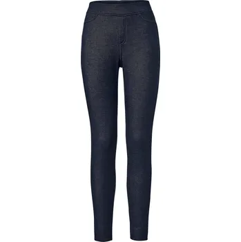 Dámské legíny 713685 - Tchibo - Legíny v džínovém vzhledu s podšívkou - pro ženy - vel. S 36/38 - barva: modrá