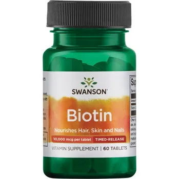 SWANSON BIOTIN BIOTIN 10 000 mcg 60 tablet s postupným uvolňováním
