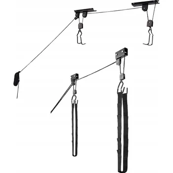 Věšák Nástěnný držák na kolo 20 kg černý