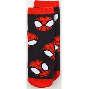 Tmavě šedé chlapecké protiskluzové ponožky Marvel Spidey Velikost: 27/30