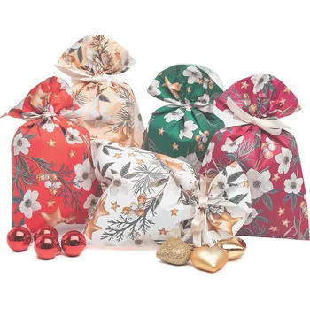 Dárková taška Vánoční sáček White Christmas 16 x 25 cm