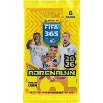 Sběratelská karetní hra 2026 Panini FIFA 365 Adrenalyn XL Balíček