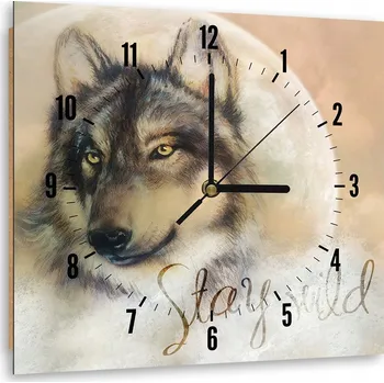 Hodiny Nástěnné hodiny Feeby béžové 80 cm