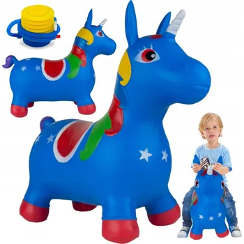 GUMOVÉ HOPSADLO JEDNOROŽEC KONÍK K SKÁKÁNÍ ODOLNÝ + PUMPIČKA