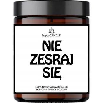 Svíčka Sójová svíčka - Nespojuj se! Humorná dekorace do domu Dárek