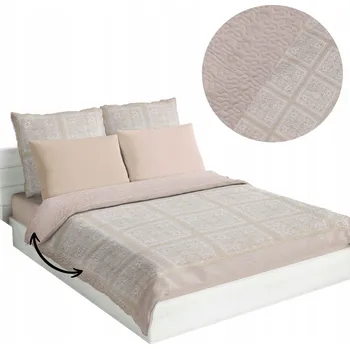Přehoz na lůžko Přehoz na postel DOMAREX polyester 220 cm x 240 cm béžový