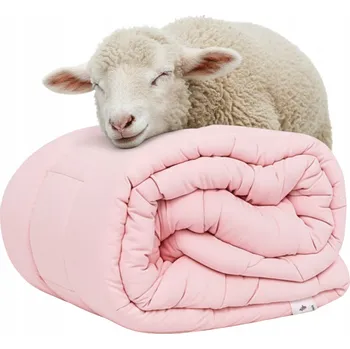přikrývka PŘIKRÝVKA 200x220 CM OVČÍ VLNA 100% ZIMNÍ TEPLÁ SILNÁ NA ZIMU VÝROBEK PL