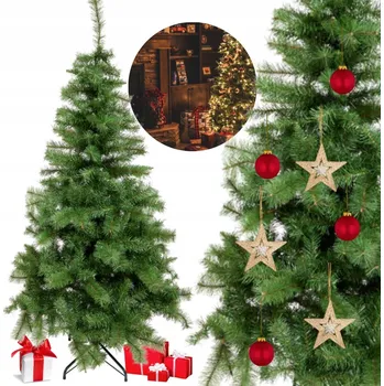 Vánoční stromek LUXUSNÍ VÁNOČNÍ STROMEK ZELENÝ 210 CM