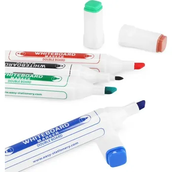 Popisovač na bílou tabuli, vícebarevný Easy Stationery 4 ks
