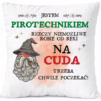 Polštář Dárek Polštář Aquarist s potiskem , bílý PoliDraw