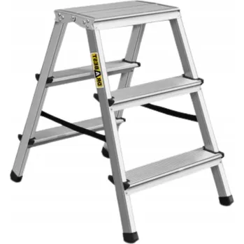 Žebřík Žebřík oboustranný 3 stupně hliníkový 125 kg 2,62 m ABIKO