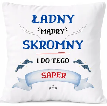 Polštář Dárek Polštář Highlander s potiskem , bílý PoliDraw