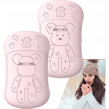 IP kamera Akumulátorový kapesní ohřívač rukou 6000mAh, růžový