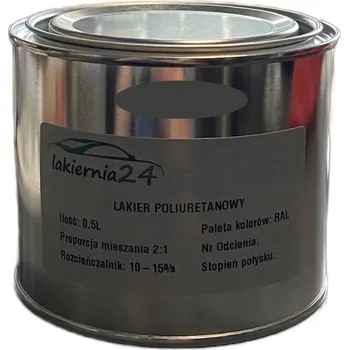 barva na kov Barva Průmyslová polyuretanová barva, polyuretanový lak lesklý 0,5l 2:1 RAL 7022