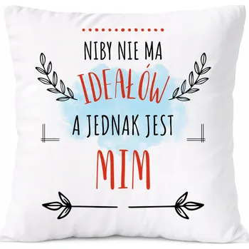 Polštář Dárek Polštář pro fanoušky s potiskem , bílý PoliDraw