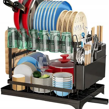 Odkapávač na nádobí DVOUÚROVŇOVÝ ODKAPÁVAČ NA NÁDOBÍ S ODKAPEM