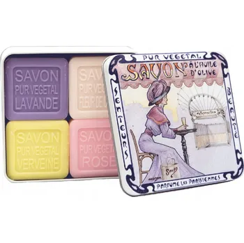 Kosmetická sada Marseillské mýdlo La Savonnerie de Nyons VINTAGE DÁRKOVÁ SADA MIX 4x100g