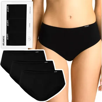 Kalhotky ATLANTIC 603 KALHOTKY dámské bavlněné klasické kalhotky 3-PAK - S