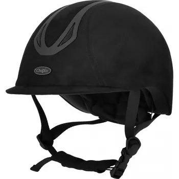 Jezdecká přilba CHOPLIN Helma jezdecká Aero Velvet Choplin, matt black Obvod hlavy: 55-57 cm