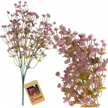 umělá květina UMĚLÉ KVĚTY Sádra Kytice, Svazek větviček sádry na Dekorace na hrob, na hřbitov fialová
