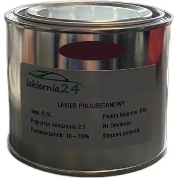 barva na kov Barva Průmyslová polyuretanová barva, polyuretanový lak polomatný 0,5l 2:1 RAL 3007