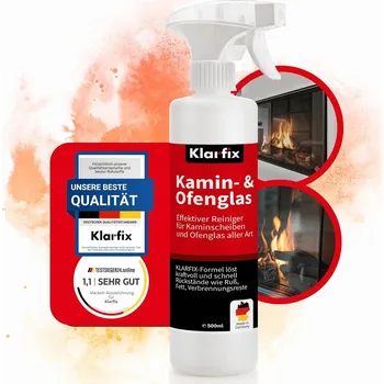 Čisticí prostředek Čistič skel krbů odstraňuje saze tuk smolu 500ml