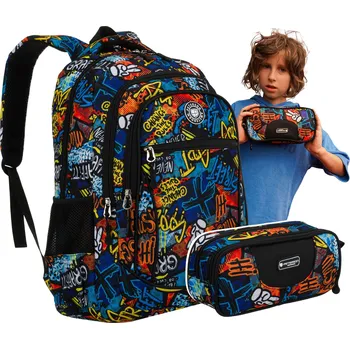 Školní batoh Peterson v vícebarevném provedení