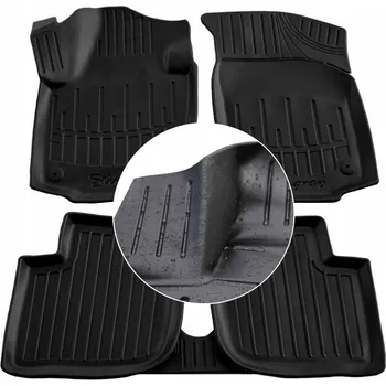 autokoberec Gumové autokoberce SKODA Rapid 2012-2019 vaničky s okrajem