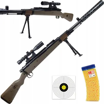 Dětská zbraň PUŠKA LOVEČECKÁ PUŠKA NA KULIČKY ODSTŘELOVACÍ PUŠKA ASG 6mm DÁREK KULIČKY 800 KUSŮ