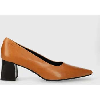 Dámské lodičky Kožené lodičky Vagabond Shoemakers ALTEA hnědá barva, na podpatku, 5740.001.22 88X, EUR 39