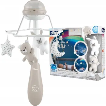 Hrací kolotoč hrací skříňka projektor Rainbow 3v1 Chicco