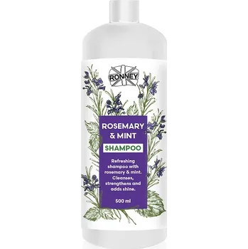 Šampon Šampon posilující Ronney Rosemary & Mint 500 ml, dodává vlasům lesk