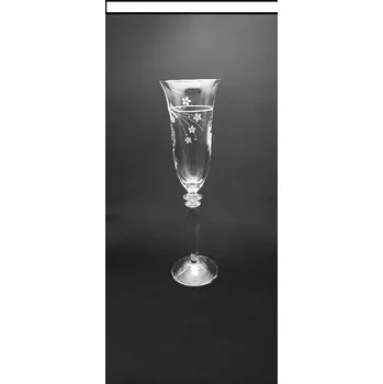 Sklenice Sklenička na sekt HARMONY 160ml s dekorem * (DOPRODEJ - 4 kusy)