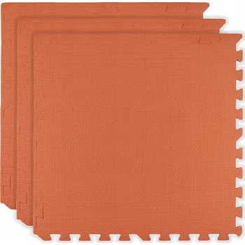 PĚNOVÁ PODLOŽKA 180x60 CM VELKÁ PĚNOVÉ PUZZLE 3 KS ORANŽOVÁ
