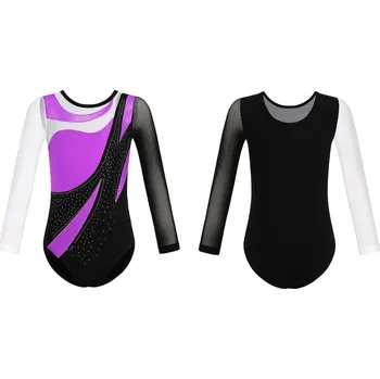 Body ASYMETRICKÉ BALETNÍ BODY GIMNASTICKÝ DRES NA TANEC VELIKOST 100