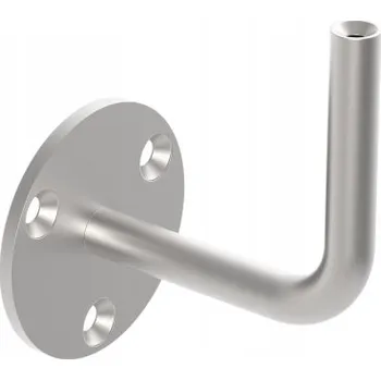 Zábradlí DRŽÁK MADLA KE STĚNĚ S OTVORY M6 AISI 304 SATÉN