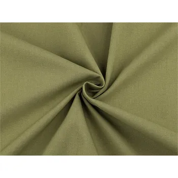 Oděvní bavlněná tkanina s příměsí lnu elastická Varianta: 4 zelená sv., Balení: 1 m