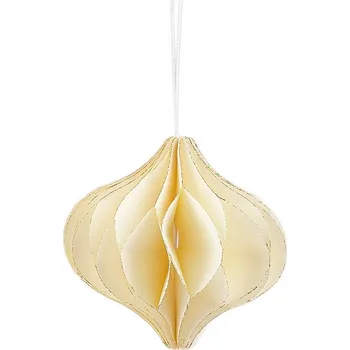 Vánoční ozdoba Papírová ozdoba na vánoční stromeček - baňka