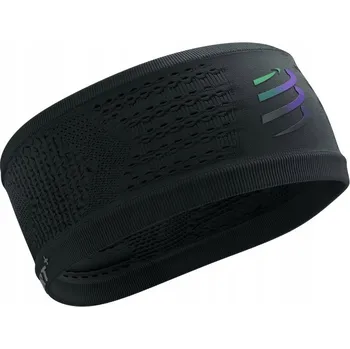 Sportovní čelenka Compressport reflexní čelenka Headband černá termoaktivní